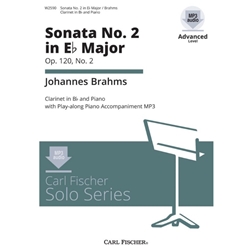 Sonata No. 2 in E-flat Major, Op. 120, No. 2 (Bk/CD) - Clarinet and Piano
