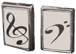 Treble Clef Cuff Links