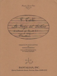 Divertimento on Verdi's La Forza del Destino - Clarinet and Piano
