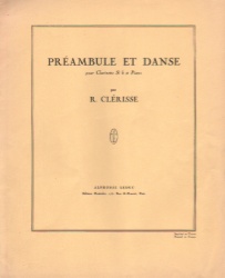 Preambule et Danse - Clarinet and Piano