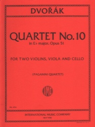 Quartet No. 10 in E-flat major, Op. 51 - String Quartet (Set of Parts)