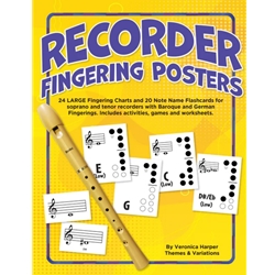 Recorder Fingering and Note Flashcards