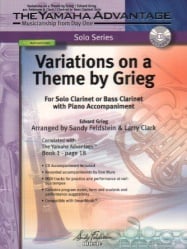 Variations on a Theme by Grieg (Bk/CD) - Clarinet (or Bass Clarinet) and Piano