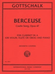 Berceuse (Cradle Song, Op. 47) - Clarinet in A and Piano