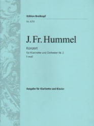 Concerto No. 2 in F Minor - Clarinet and Piano
