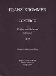 Concerto in E Minor, Op. 86 - Clarinet and Piano