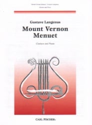 Mount Vernon Menuet - Clarinet and Piano