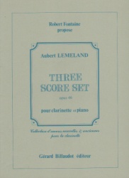 3 Score Set, Op. 46 - Clarinet and Piano