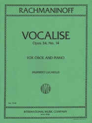 Vocalise Op. 34 No. 14 - Oboe and Piano