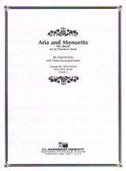 Aria and Menuetto - Clarinet and Piano