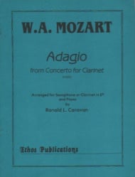 Adagio from Concerto, K. 622 - E-flat Piccolo Clarinet (or Saxophone) and Piano