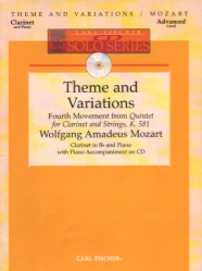 Theme and Variations from the Clarinet Quintet, K. 581 (Bk/CD) - Clarinet and Piano