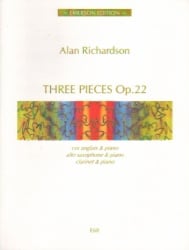 3 Pieces, Op. 22 - Clarinet and Piano