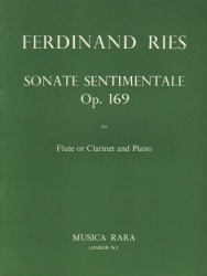 Sonate Sentimentale, Op. 169 - Clarinet (or Flute) and Piano