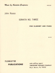 Sonata No. 3  - Clarinet and Piano