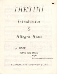 Introduction and Allegro Assai - Oboe (or Flute) and Piano