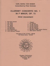 Concerto No. 1 in F Minor, Op. 73, Mvt. 3 (Score and Parts) - Clarinet and Wind Ensemble