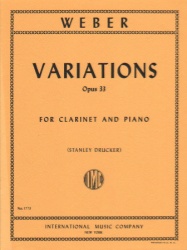 Variations in B-flat Major, Op. 33 - Clarinet and Piano