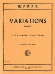 Variations in B-flat Major, Op. 33 - Clarinet and Piano