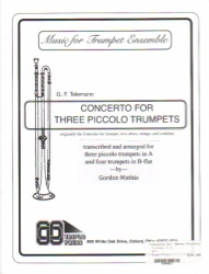 Concerto for 3 Piccolo Trumpets - Trumpet Septet
