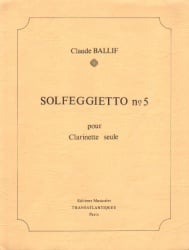 Solfeggietto No. 5, Op. 36 - Clarinet Unaccompanied