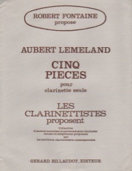 5 Pieces - Clarinet Unaccompanied