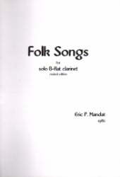 Folk Songs - Clarinet Unaccompanied