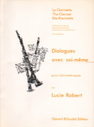 Dialogues Avec Soi-Meme - Clarinet Unaccompanied