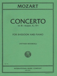 Concerto in B-flat Major, K. 191 - Bassoon and Piano
