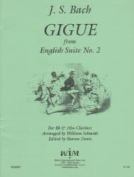 Gigue from English Suite No. 2 - Clarinet Duet