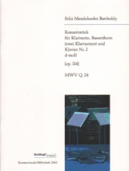 Concert Piece No. 2 in D Minor, Op. 114 - Clarinet Duet (or Clarinet and Basset Horn) and Piano