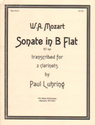 Sonata in B-flat Major, K. 292 - Clarinet Duet