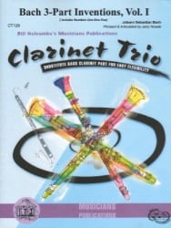 3-Part Inventions, Vol. 1: Nos. 1-5 - Clarinet Trio