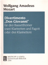 Divertimento from "Don Giovanni" - Clarinet Trio