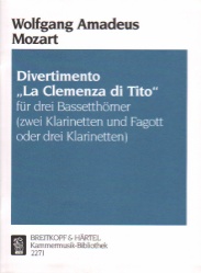 Divertimento from "La Clemenza di Tito" - Clarinet Trio