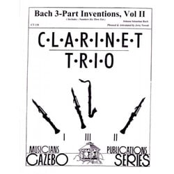 3-Part Inventions, Vol. 2: Nos. 6-10 - Clarinet Trio