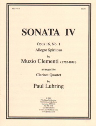 Sonata No. 4, Op. 16, No. 1: Allegro Spiritoso - Clarinet Quartet