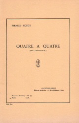 Quatre a Quatre (Score and Parts) - Clarinet Quartet