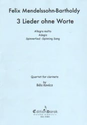 3 Songs Without Words - Clarinet Quartet