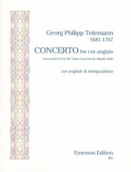 Concerto TWV 51:G9 - English Horn and Strings (or Piano)