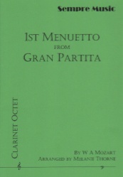 First Menuetto from Gran Partita - Clarinet Octet