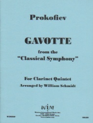 Gavotte from Classical Symphony - Clarinet Quintet