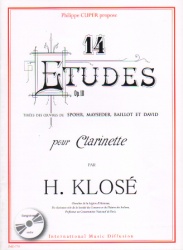 14 Etudes, Op. 18 - Clarinet Solo Part