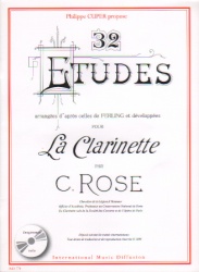 32 Etudes (Book with CD) - Clarinet