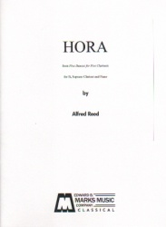 Hora (from 5 Pieces for 5 Clarinets) - Clarinet and Piano