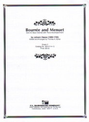 Bouree and Menuet (Minuet) - Bass Clarinet and Piano