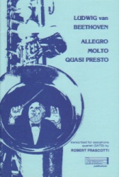 Allegro Molto Quasi Presto from String Quartet, Op. 18, No. 2 - Sax Quartet SATB