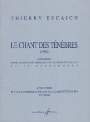Le Chant des Tenebres - Soprano (or Tenor) Sax and Piano