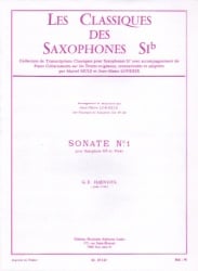 Sonata No. 1 in C Minor - Soprano (or Tenor) Sax and Piano