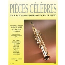 Pieces Celebres (Celebrated Pieces) - Soprano Sax and Piano